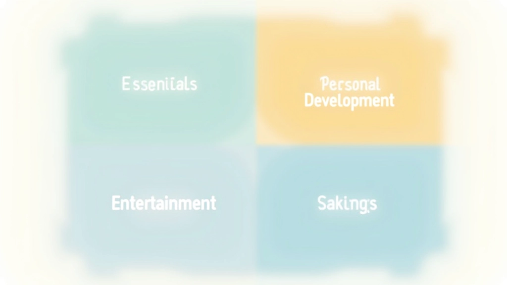 Diagram čtyř hlavních kategorií výdajů