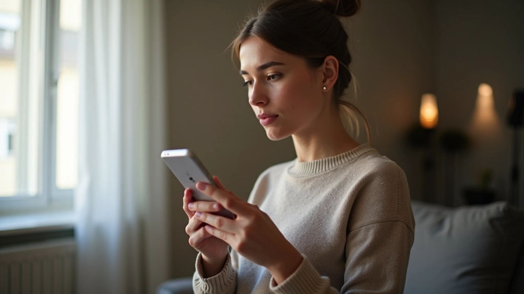 Osoba drží smartphone a sleduje rozpočtové výdaje v aplikaci